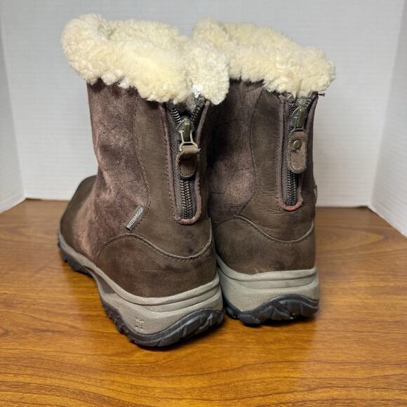 The North Face Women’s Primaloft Waterproof Snow Boots Brown Sz 9 - Picture 3 of 5